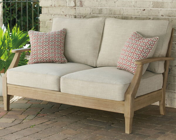 Clare View - Beige - Loveseat w/Cushion - Image 2
