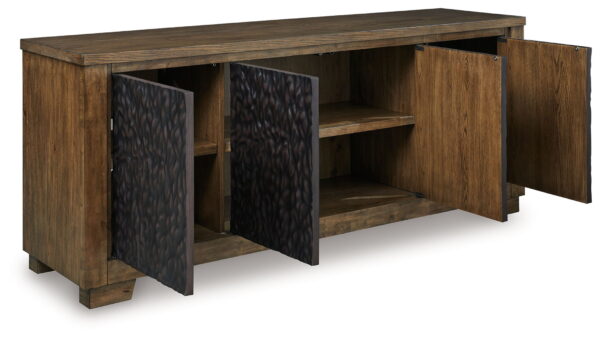 Rosswain - Warm Brown - Extra Large TV Stand - Image 2