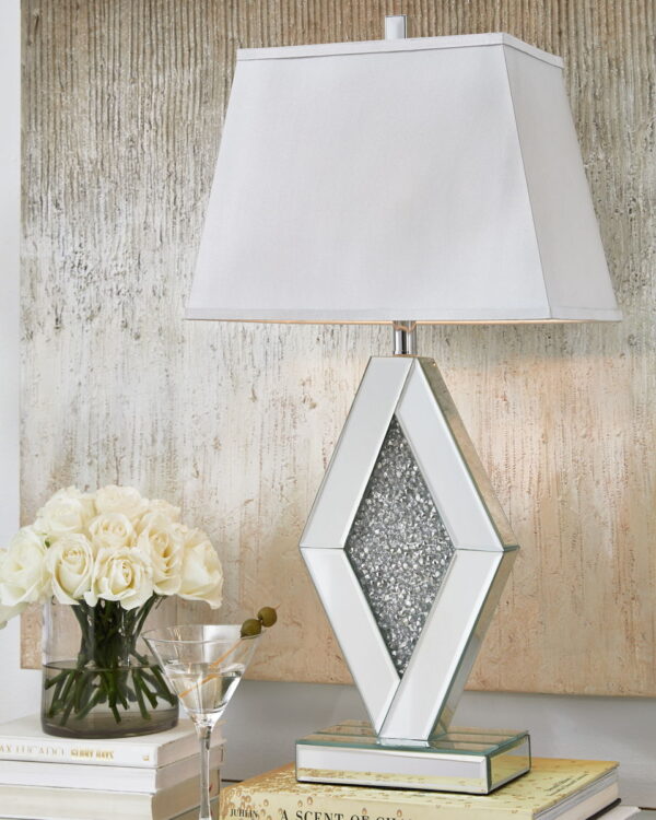 Prunella - Silver Finish - Mirror Table Lamp - Image 3