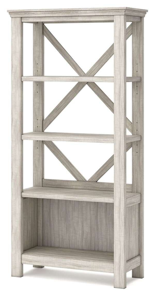 Carynhurst - Whitewash - Large Bookcase - Image 4