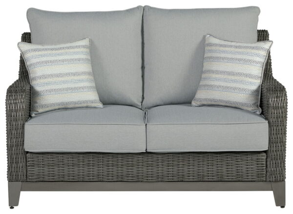 Elite Park - Gray - Loveseat w/Cushion - Image 3