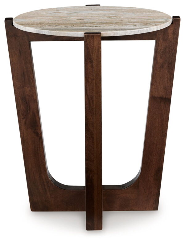 Tanidore - Warm Brown - Round End Table - Image 4