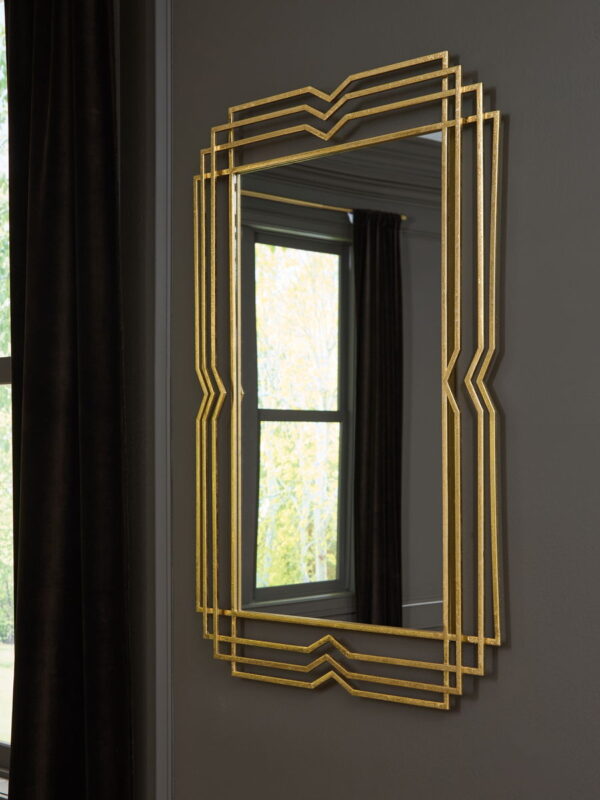 Claybrook - Gold Finish - Accent Mirror - Image 2