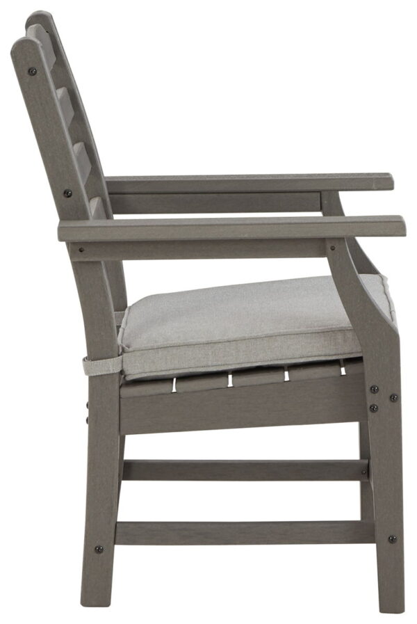 Visola - Gray - Arm Chair With Cushion (Set of 2) - Image 3