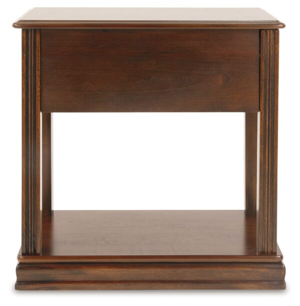 Breegin - Brown - Chair Side End Table - Removable Tray - Image 3