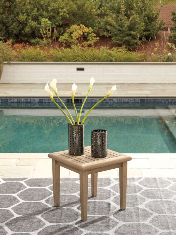 Carter Hall - Beige - Square End Table - Image 2