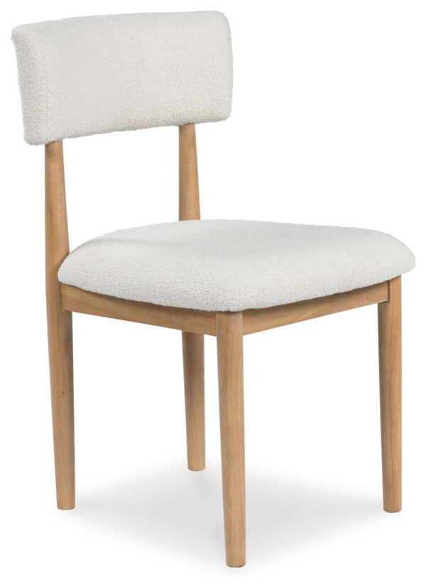 Sawdyn - White / Light Brown - Dining Upholstered Side Chair (Set of 2) - Image 4