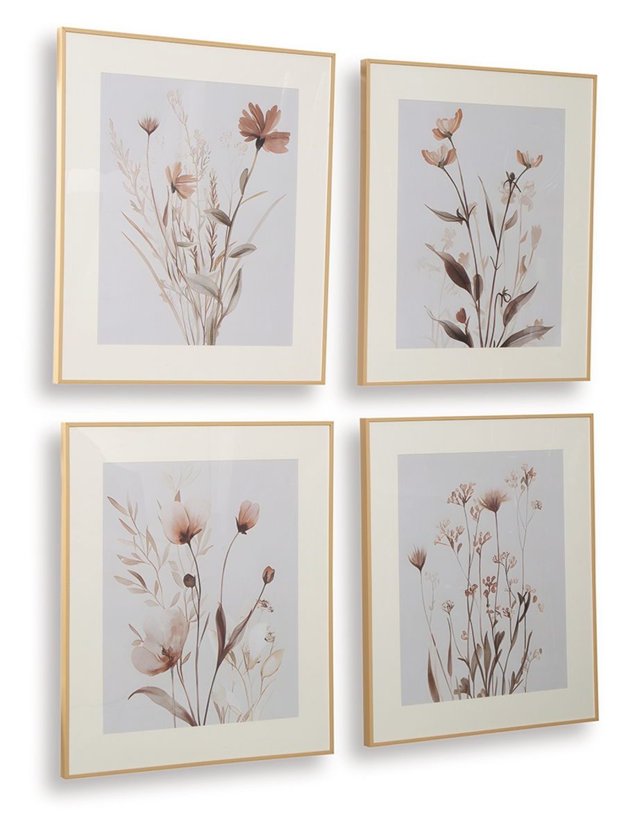 Chettings - Beige / Gray / Blush - Wall Art Set (Set of 4) - Image 2