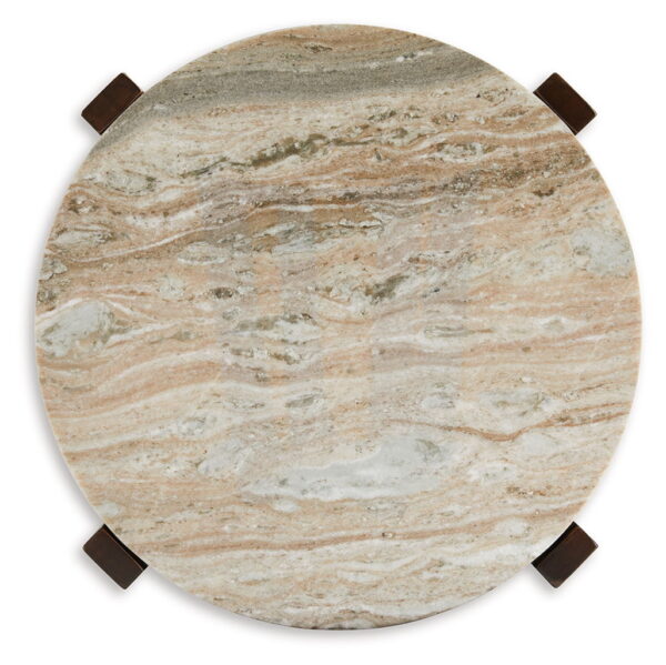 Tanidore - Warm Brown - Round End Table - Image 3