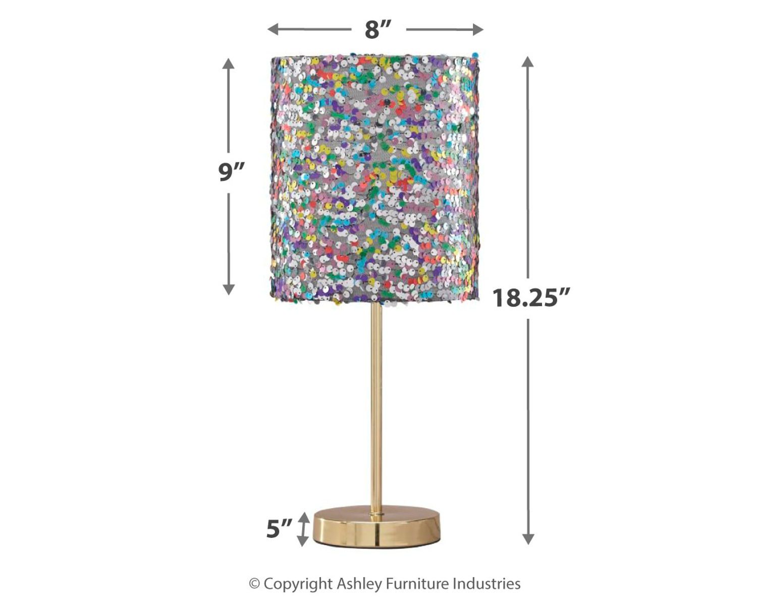 Maddy - Purple - Metal Table Lamp - Image 3