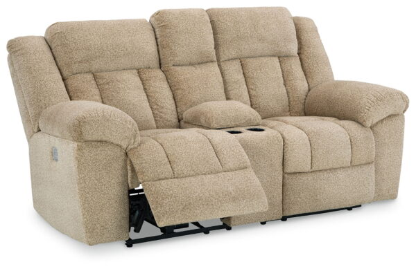 Tip-off - Power Reclining Loveseat With Console / Adj Headrest - Image 4