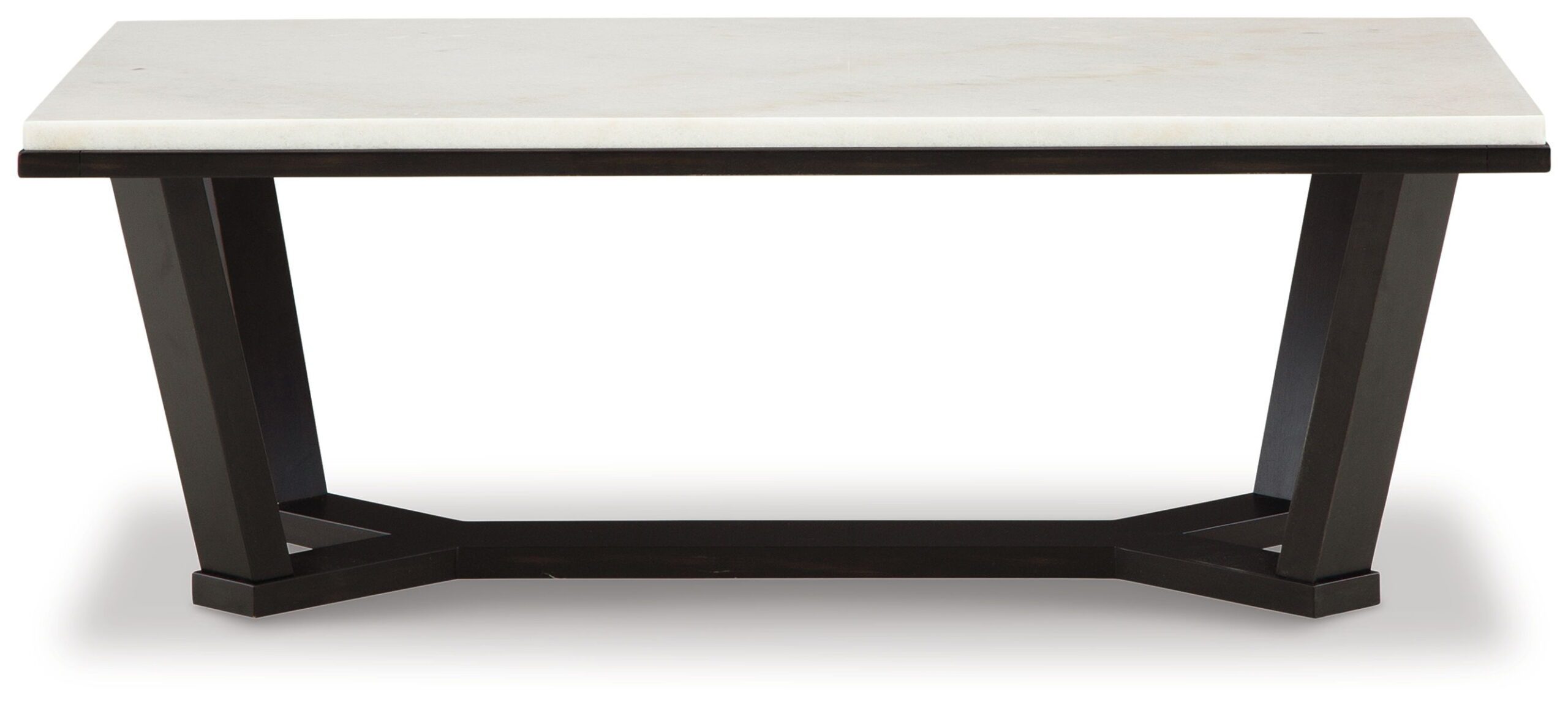 Fostead - White / Espresso - Rectangular Cocktail Table - Image 2