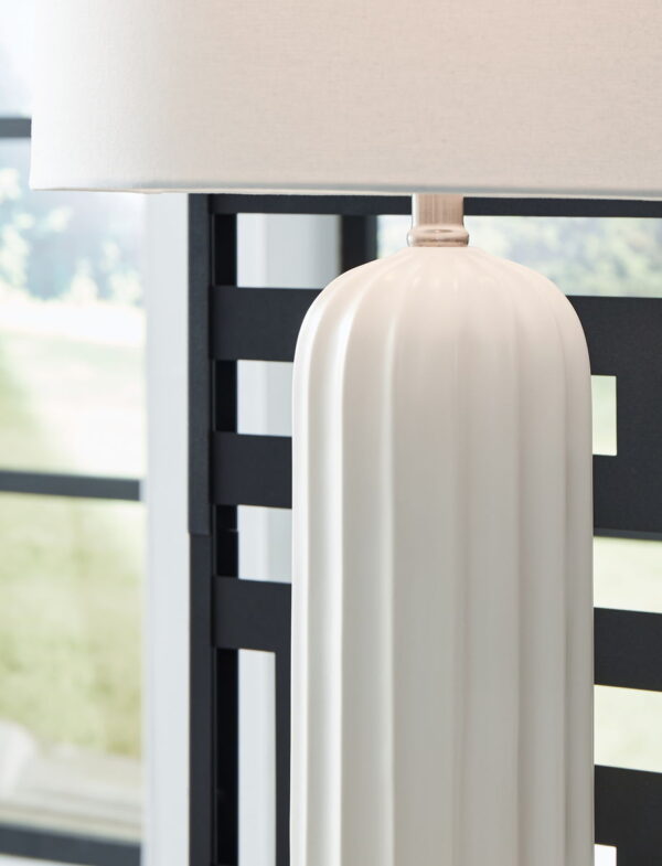 Clarkland - White - Ceramic Table Lamp (Set of 2) - Image 4