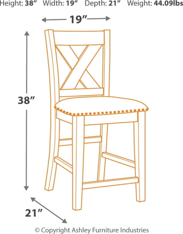 Caitbrook - Rectangular Counter Table Set - Image 7