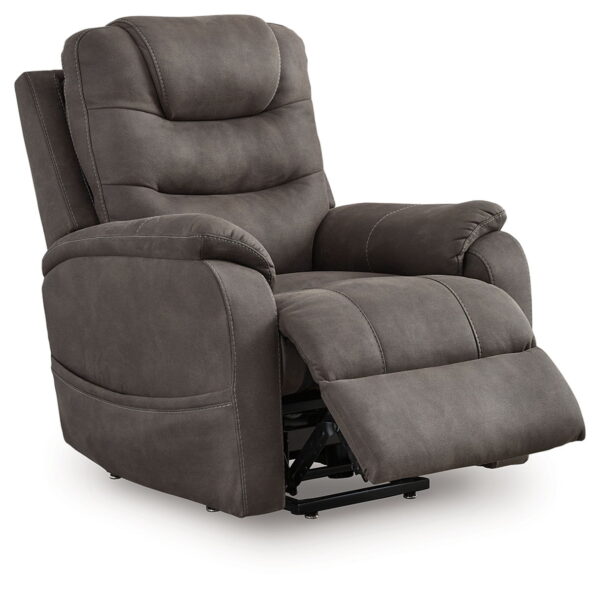 Snowfield - Gunmetal - Power Lift Recliner - Image 4
