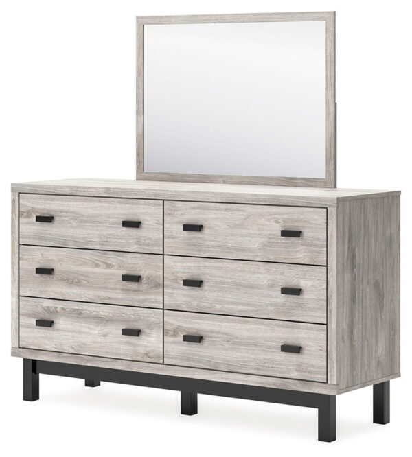 Vessalli - Gray - Dresser And Mirror - Image 4