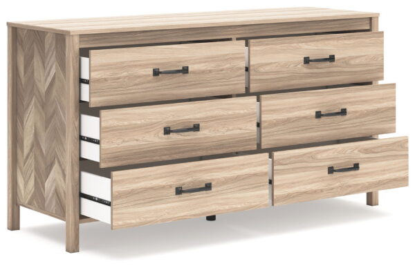Battelle - Tan - Six Drawer Dresser - Image 4