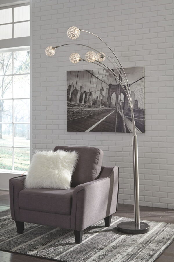 Winter - Silver Finish - Metal Arc Lamp - Image 2