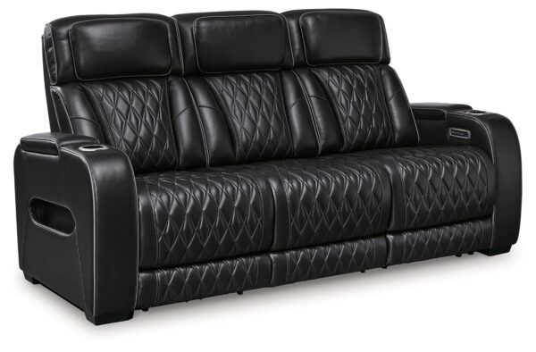 Boyington - Black - 2 Pc. - Power Reclining Sofa And Loveseat - Image 2