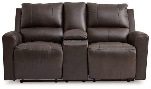 Boxmere - Storm - Dbl Power Reclining Loveseat with Console - Image 4