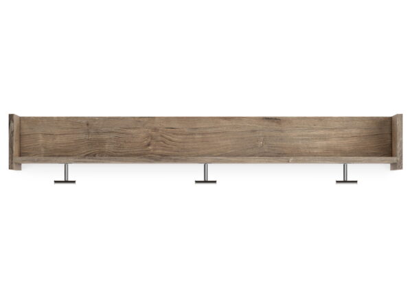Oliah - Natural - Wall Mounted Coat Rack w/Shelf - Image 2