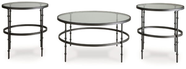 Kellyco - Gunmetal - Occasional Table Set (Set of 3) - Image 3