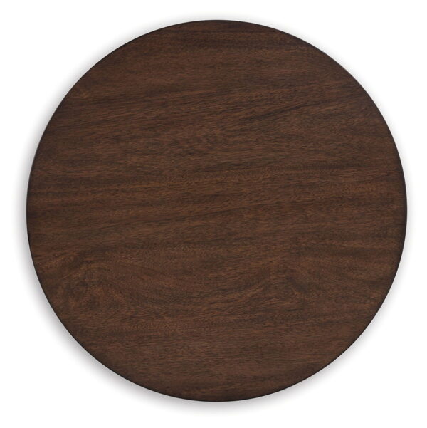 Korestone - Dark Brown - Round End Table - Image 4