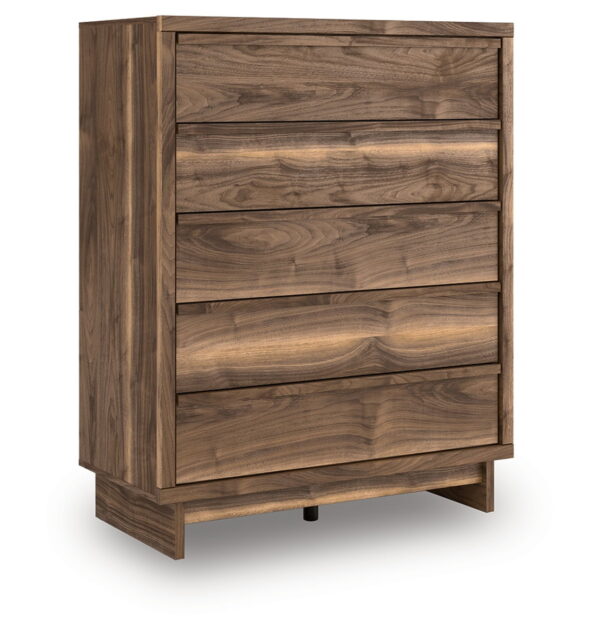 Chirason - Brown - Five Drawer Wide Chest