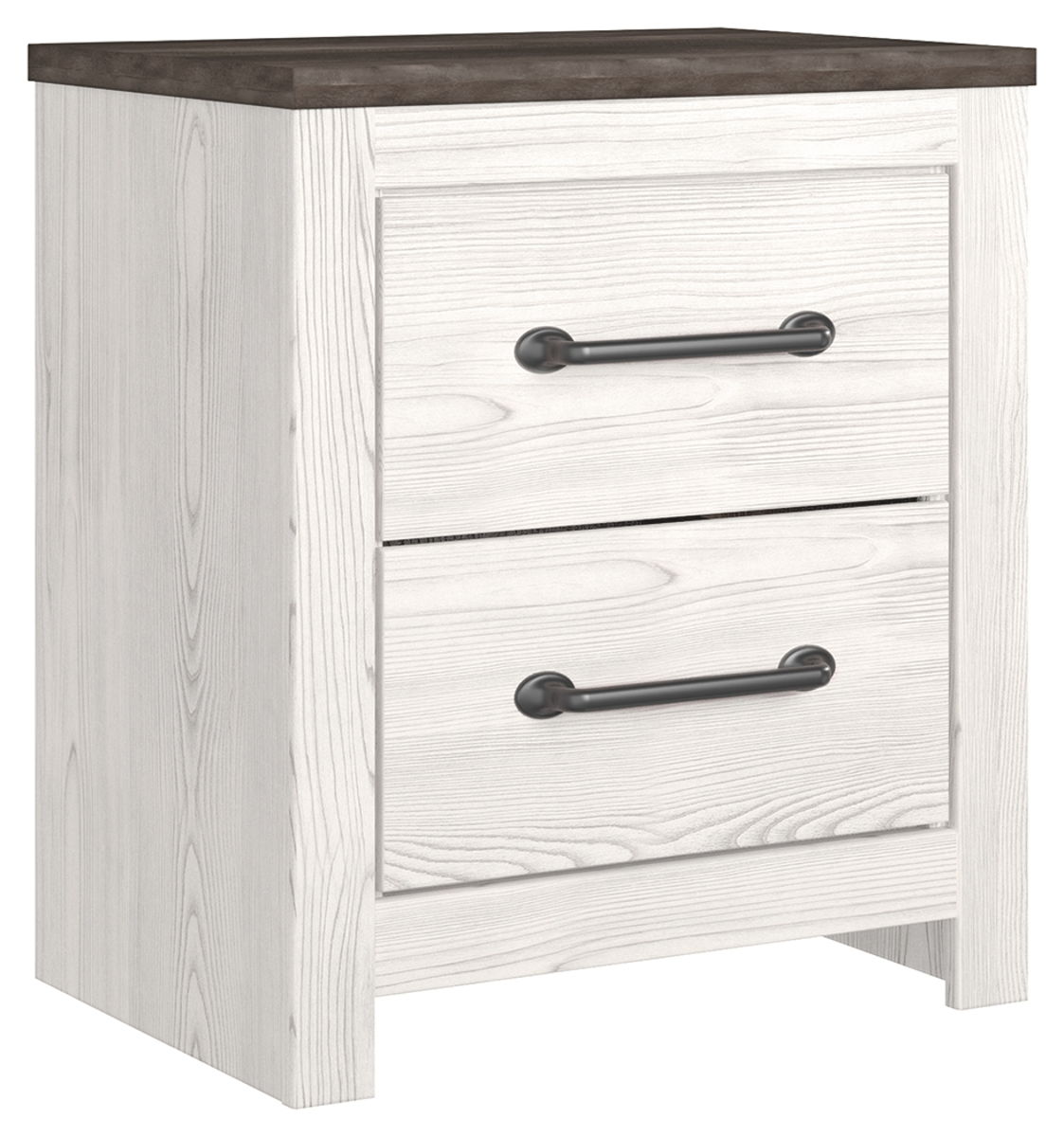 Gerridan - White / Gray - Two Drawer Night Stand - Image 2