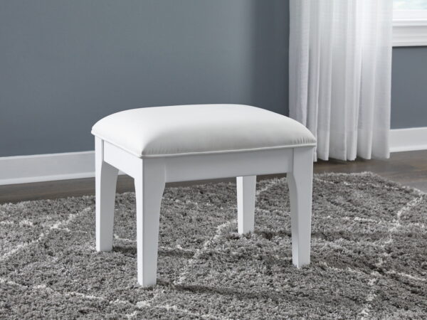 Chalanna - White - Vanity Stool - Image 4