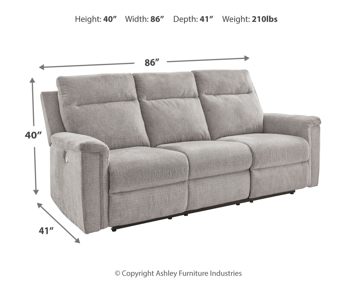 Barnsana - Power Reclining Sofa - Image 2