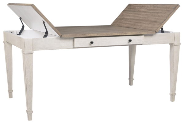 Skempton - White - RECT DRM Table w/Storage - Image 3