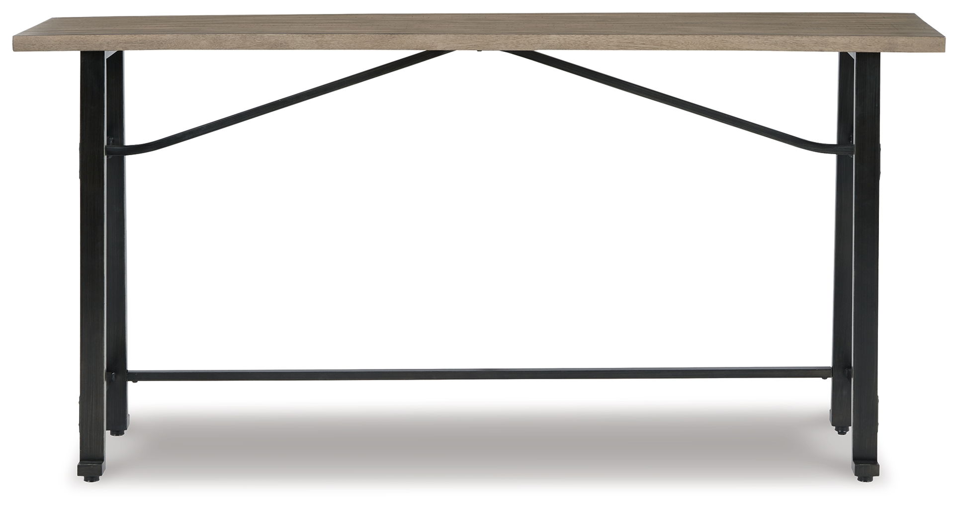 Lesterton - Light Brown / Black - Long Counter Table - Image 2