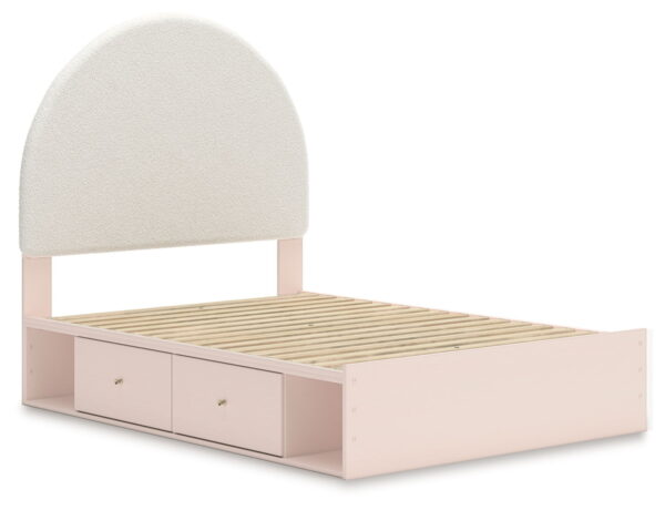 Wistenpine - Upholstered Panel Bed With Storage - Image 6
