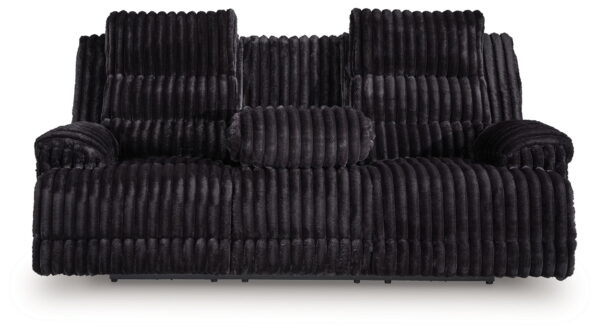 Rhine Falls - Onyx - Reclining Power Sofa With Drop Down Table - Image 2