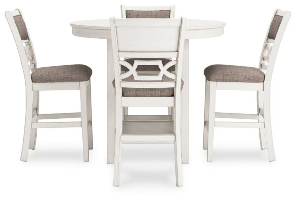 Erinberg - Antique White - Dining Room Counter Table Set (Set of 5) - Image 3