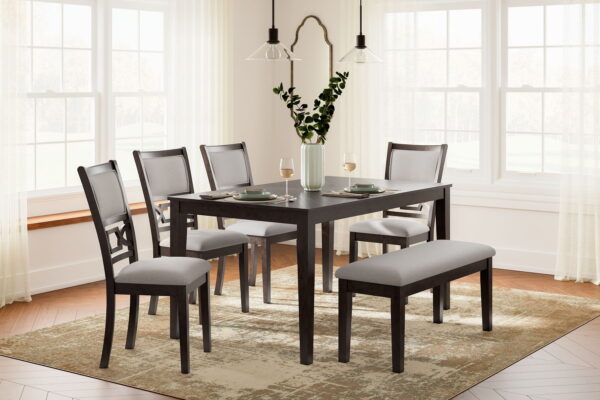 Langwest - Brown - Dining Room Table Set (Set of 6) - Image 4