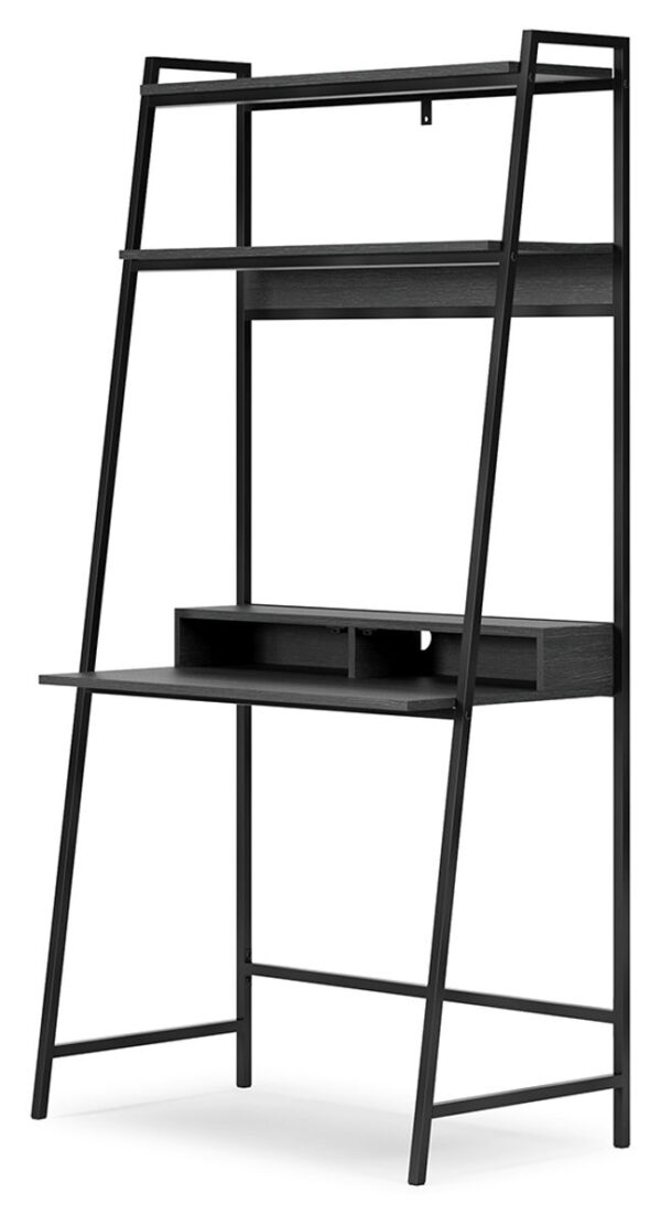 Yarlow - Black - Home Office Desk and Shelf - Image 2