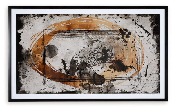 Clefting - Black / Caramel / Tan - Wall Art - Image 3