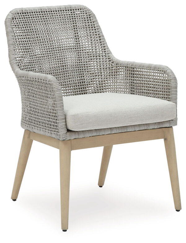 Seton Creek - Gray - Arm Chair With Cushion (Set of 2) - Image 4