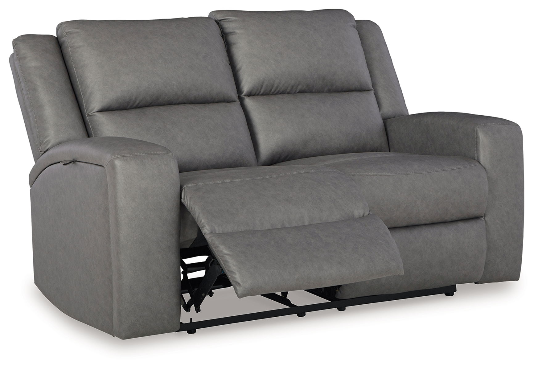 Brixworth - Slate - Reclining Loveseat - Image 4