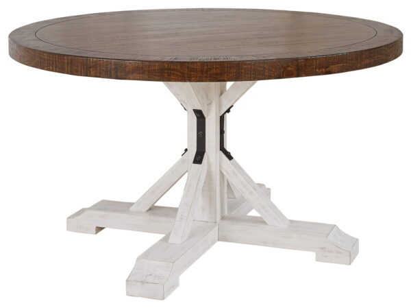 Valebeck - White / Brown - Dining Table - Image 4