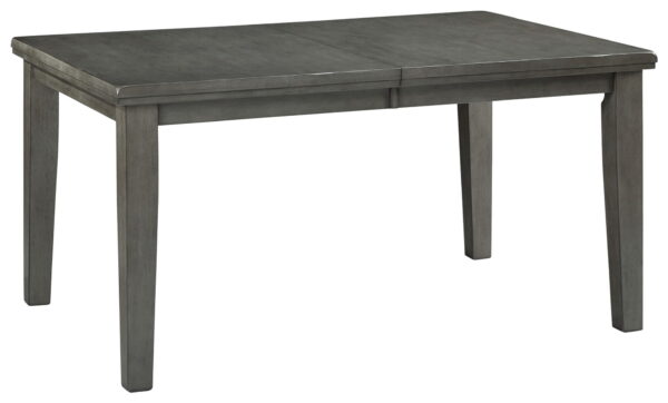 Hallanden - Gray - Rectangular Dining Room Butterfly Extension Table - Image 2