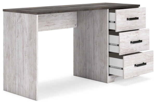 Shawburn - White / Dark Charcoal Gray - Home Office Desk - Image 2