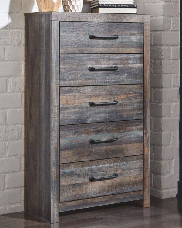Drystan - Dresser, Mirror, Bookcase Bed Set - Image 2