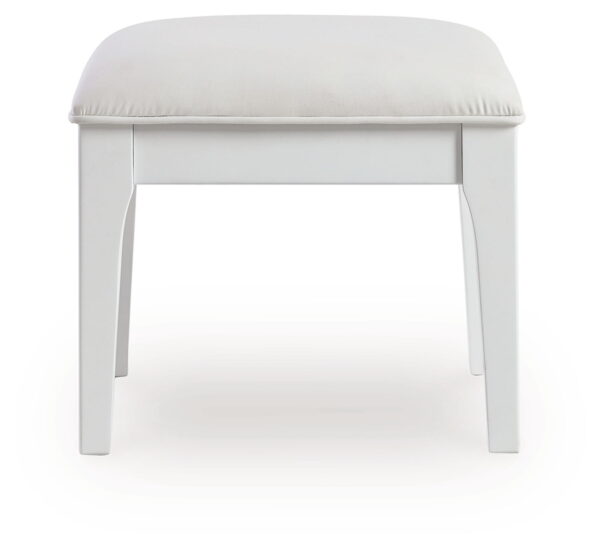 Chalanna - White - Vanity Stool - Image 2