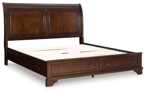 Trellington - Brown - Queen Sleigh Storage Bed - Image 4