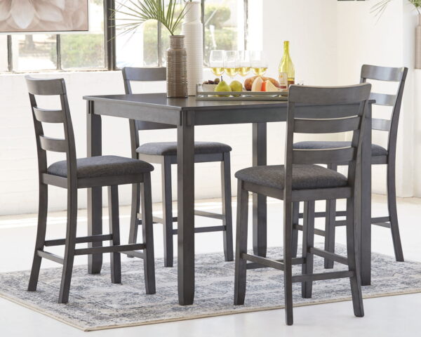 Bridson - Gray - Square Counter TBL Set (Set of 5) - Image 3