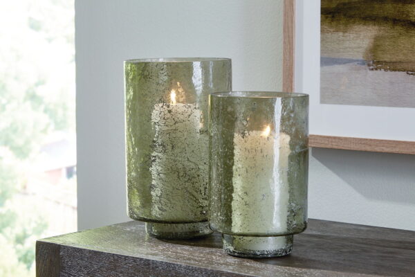 Clarkton - Green - Candle Holder Set (Set of 2) - Image 3