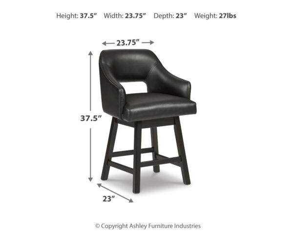 Tallenger - Upholstered Swivel Barstool (Set of 2) - Image 8